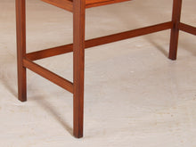 Load image into Gallery viewer, Swedish Mid Century teak side table / console table with 2 drawers by Skaraborgs Möbelindustri, circa 1960s
