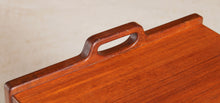 Load image into Gallery viewer, Swedish Mid Century teak side table / console table with 2 drawers by Skaraborgs Möbelindustri, circa 1960s
