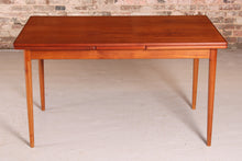 Load image into Gallery viewer, Danish Mid Century extending teak dining table, circa 1970s
