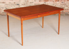 Load image into Gallery viewer, Danish Mid Century extending teak dining table, circa 1970s
