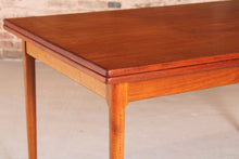 Load image into Gallery viewer, Danish Mid Century extending teak dining table, circa 1970s
