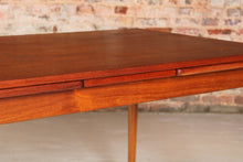 Load image into Gallery viewer, Danish Mid Century extending teak dining table, circa 1970s
