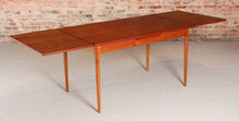 Load image into Gallery viewer, Danish Mid Century extending teak dining table, circa 1970s
