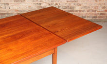 Load image into Gallery viewer, Danish Mid Century extending teak dining table, circa 1970s
