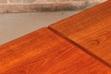 Load image into Gallery viewer, Danish Mid Century extending teak dining table, circa 1970s
