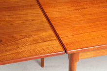Load image into Gallery viewer, Danish Mid Century extending teak dining table, circa 1970s
