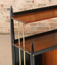 Load image into Gallery viewer, Mid Century G-plan 'Tola and black' -range bookcase model 8726, circa 1960s
