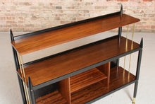Load image into Gallery viewer, Mid Century G-plan 'Tola and black' -range bookcase model 8726, circa 1960s

