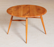 Load image into Gallery viewer, Mid Century Ercol elm and beech drop-leaf side table, circa 1960s
