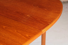 Load image into Gallery viewer, Mid Century oval extending teak dining table by McIntosh, circa 1960s
