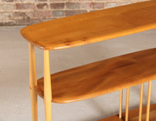 Load image into Gallery viewer, Mid Century Ercol Windsor Trolley Bookcase (model 361) 'Baby Giraffe' in solid elm and beech, circa 1960

