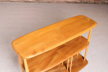 Load image into Gallery viewer, Mid Century Ercol Windsor Trolley Bookcase (model 361) 'Baby Giraffe' in solid elm and beech, circa 1960
