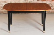 Load image into Gallery viewer, Mid Century G-plan Librenza extending dinging table in tola and black, circa 1960s
