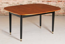 Load image into Gallery viewer, Mid Century G-plan Librenza extending dinging table in tola and black, circa 1960s
