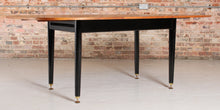 Load image into Gallery viewer, Mid Century G-plan Librenza extending dinging table in tola and black, circa 1960s
