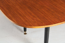 Load image into Gallery viewer, Mid Century G-plan Librenza extending dinging table in tola and black, circa 1960s
