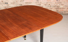 Load image into Gallery viewer, Mid Century G-plan Librenza extending dinging table in tola and black, circa 1960s
