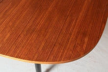 Load image into Gallery viewer, Mid Century G-plan Librenza extending dinging table in tola and black, circa 1960s
