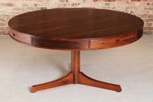 Load image into Gallery viewer, Mid Century 'Drum' rosewood dining table by Robert Heritage for Archie Shine, circa 1950s
