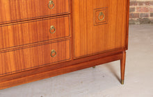 Load image into Gallery viewer, Mid Century teak and tola sideboard by Greaves&amp;Thomas for Heal's, circa 1960s
