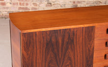 Load image into Gallery viewer, Mid Century rosewood and teak sideboard with curved ends by Vanson, circa 1960s
