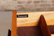 Load image into Gallery viewer, Mid Century rosewood and teak sideboard with curved ends by Vanson, circa 1960s
