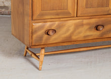 Load image into Gallery viewer, Mid Century Ercol model 467 elm and beech sideboard with blue label, circa 1950s
