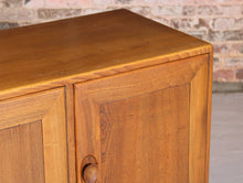 Load image into Gallery viewer, Mid Century Ercol model 467 elm and beech sideboard with blue label, circa 1950s
