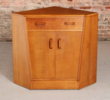 Load image into Gallery viewer, Mid Century G-Plan Brandon range oak corner desk, circa 1950s
