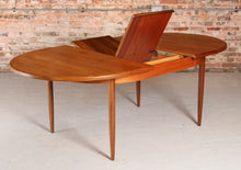 Load image into Gallery viewer, A mid century G Plan Fresco extending oval teak dining table, circa 1960s
