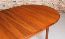 Load image into Gallery viewer, A mid century G Plan Fresco extending oval teak dining table, circa 1960s
