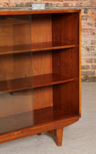 Load image into Gallery viewer, Mid Century glass fronted teak bookcase, circa 1960s
