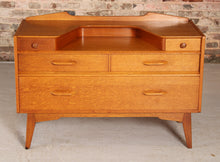 Load image into Gallery viewer, Mid Century G-plan Brandon range oak dressing table, circa 1950s
