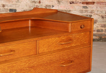 Load image into Gallery viewer, Mid Century G-plan Brandon range oak dressing table, circa 1950s
