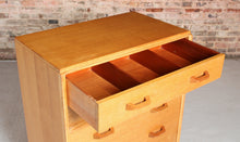 Load image into Gallery viewer, Mid Century G-plan Brandon oak chest of drawers, circa 1950s.
