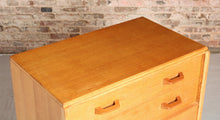 Load image into Gallery viewer, Mid Century G-plan Brandon oak chest of drawers, circa 1950s.
