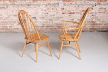 Load image into Gallery viewer, Set of 6 Ercol Swan Chairs in Elm c.1970
