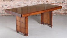 Load image into Gallery viewer, Art Deco Solid Walnut Dining Table c.1930
