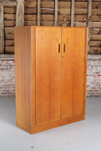 Load image into Gallery viewer, Large Midcentury G Plan Brandon Range Oak Double Wardrobe c.1950
