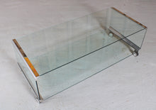 Load image into Gallery viewer, Chrome And Glass Coffee Table, By Pierangelo Galotti For Galotti &amp; Radice, 1975, Italy.
