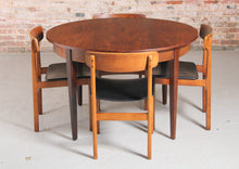 Load image into Gallery viewer, Mid Century Extending Rosewood Dining table and 4 Chairs. c1960s
