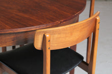 Load image into Gallery viewer, Mid Century Extending Rosewood Dining table and 4 Chairs. c1960s
