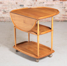 Load image into Gallery viewer, Mid Century Ercol Windsor Folding Table Trolley (Model 505), circa 1960s.
