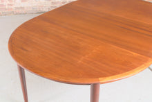 Load image into Gallery viewer, Danish Mid Century Extending Teak Dining Table, circa 1960s.
