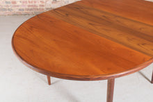 Load image into Gallery viewer, A Mid Century G Plan Fresco Range Extending Teak Dining Table, c 1960s.
