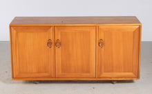 Load image into Gallery viewer, Mid Century Ercol Windsor Media Cabinet / Sideboard on Casters, circa 1970s.
