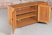 Load image into Gallery viewer, Mid Century Ercol Windsor Media Cabinet / Sideboard on Casters, circa 1970s.
