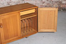 Load image into Gallery viewer, Mid Century Ercol Windsor Media Cabinet / Sideboard on Casters, circa 1970s.
