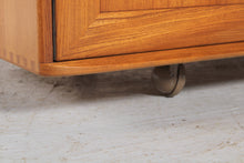 Load image into Gallery viewer, Mid Century Ercol Windsor Media Cabinet / Sideboard on Casters, circa 1970s.
