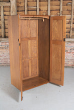 Load image into Gallery viewer, Mid Century Ercol Hanging Wardrobe (model 480) on Casters c. 1960s.
